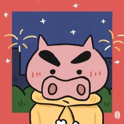 新年团头吉利手绘头像锦鲤头像