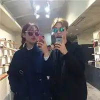 原宿风情侣头像2019新