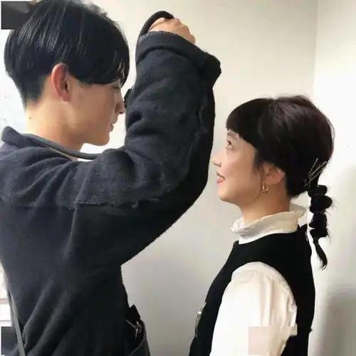 情侣头像真人萌真人头像