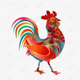 公鸡多色装饰画素材图片免费下载高清装饰图案png千库网图片编号5724220