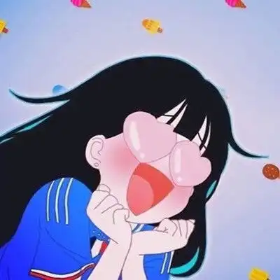 卡通情侣头像元気森林,nice