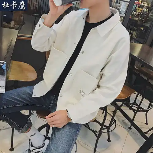 春秋季新款港风bf外套男士宽松韩版学生原宿风ulzzang情侣夹克潮