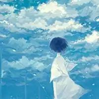 微信头像男蓝色背景