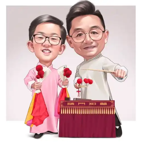 直播情侣头像定制一男一