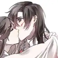 接吻头像情侣一式两张古
