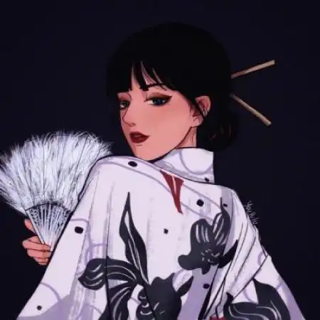 高雅大气卡通头像女