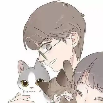猫卡通头像情侣头像neko
