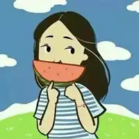 欧美情侣西瓜挡脸头像吃西瓜的情侣头像
