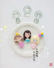 囍囍的羊毛毡之可爱头像胸针