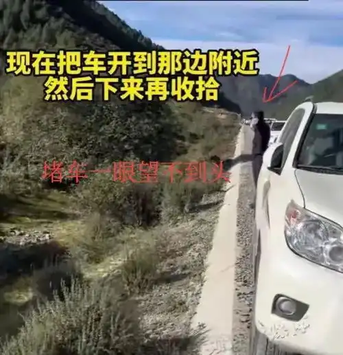 够牛情侣山路停车野餐,无视指责就不开车,没想车牌成最大亮点