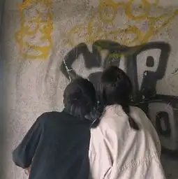 原宿风情侣头像潮马思纯