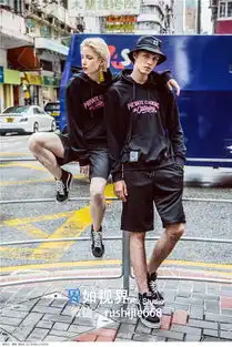 广州潮牌服装情侣外模特装原宿风港风视频画册拍摄影