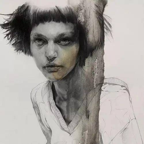 羡慕竟然用素描画的这么美