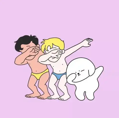 情侣头像可爱卖萌一对抖