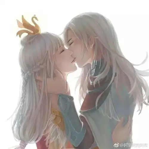 qq头像情侣欧美一对李白