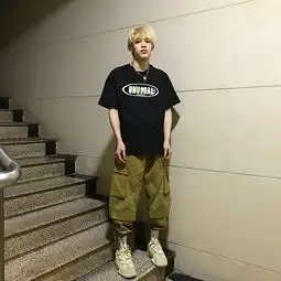 日系t恤男潮流情侣装字母印花复古韩版短袖时尚撞色tee