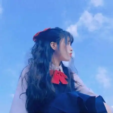 qq情侣头像唯美长发