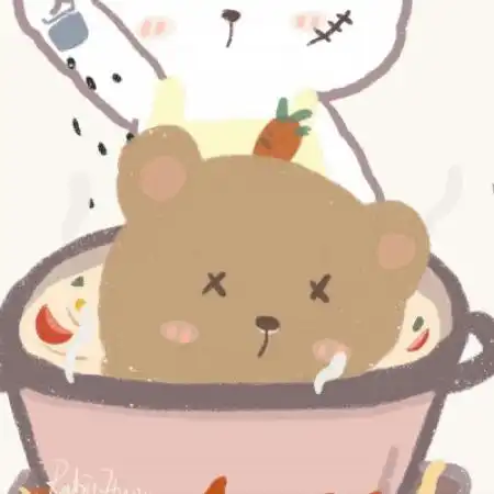 动漫动物情侣头像超萌版,小兔子小熊数量不多不要错过