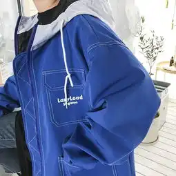 港风女外套bf原宿风宽松韩版工装中长款风衣2018春装高中学生外衣