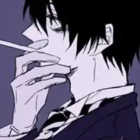抽烟男头像高清漫画吸烟的男生头像