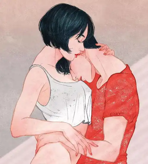 节日狗粮领不够刷一波全网最甜腻的情侣插画吧