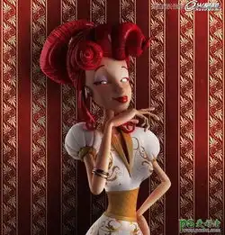 3dsmax卡通美女人像模型制作教程制作高贵可爱的公主卡通形象