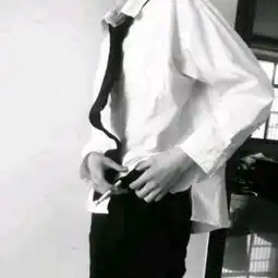 领带衬衫制服部位情侣头像