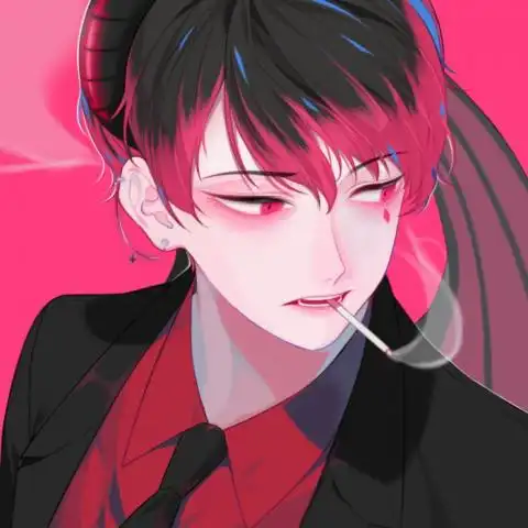 微信头像男抽烟动漫