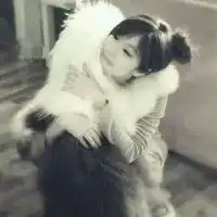 情侣头像真人一人一狗