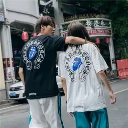 街头嬉哈前卫短袖t恤