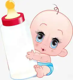 婴儿奶瓶卡通婴儿png图片素材免费下载png格式熊猫办公