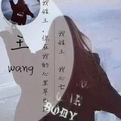 最漂亮的王字微信头像大全姓王专属图片女生头像