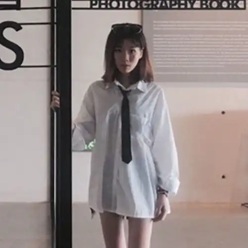 韩版男女学生ktv发型师窄领带5cm学院原宿风潮流ins小领带衬衫女