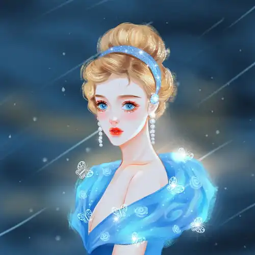 qq头像情侣欧美一对迪士
