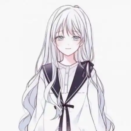 动漫女生头像清冷长发